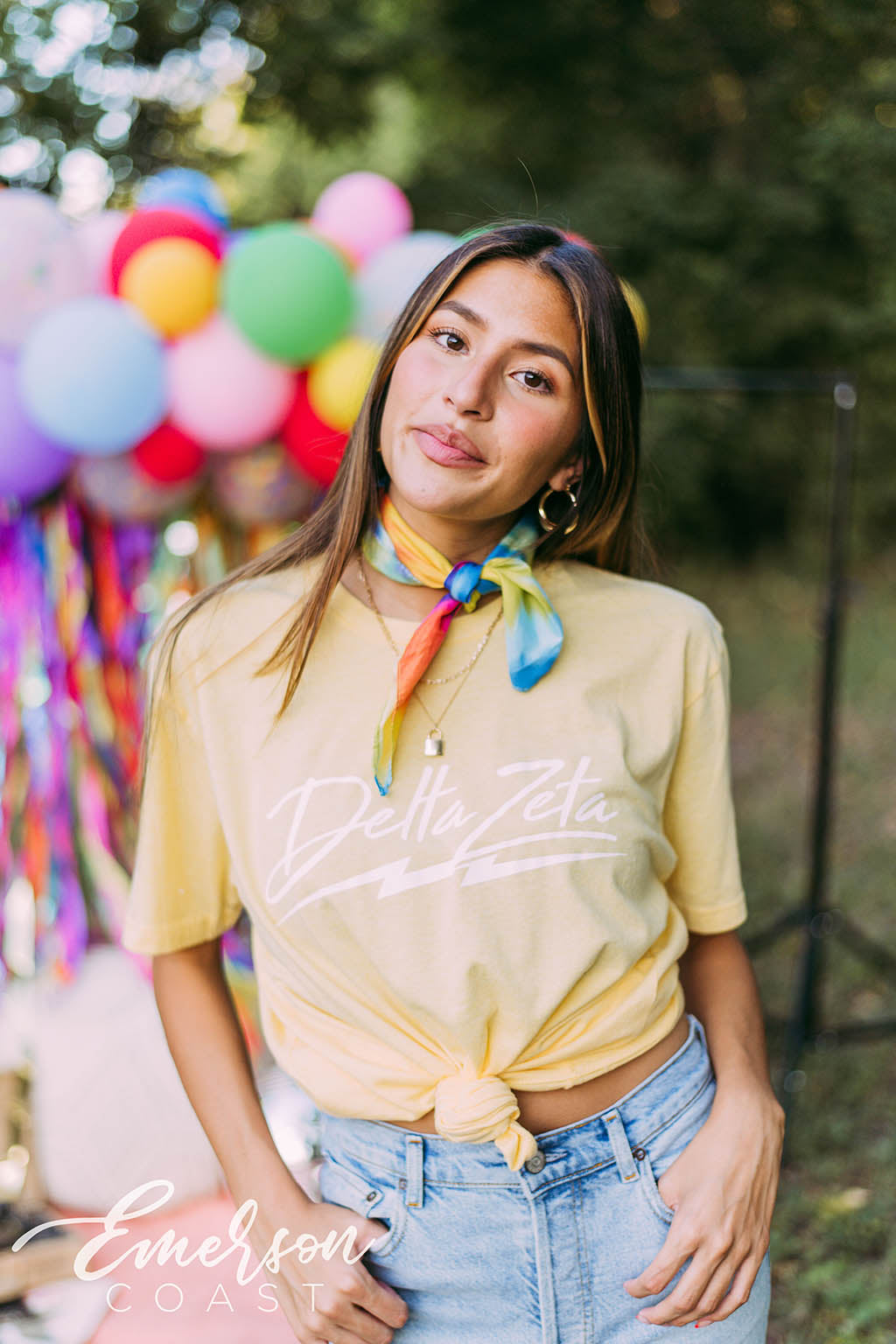 Delta Zeta Yellow Lightning Bolt Tee