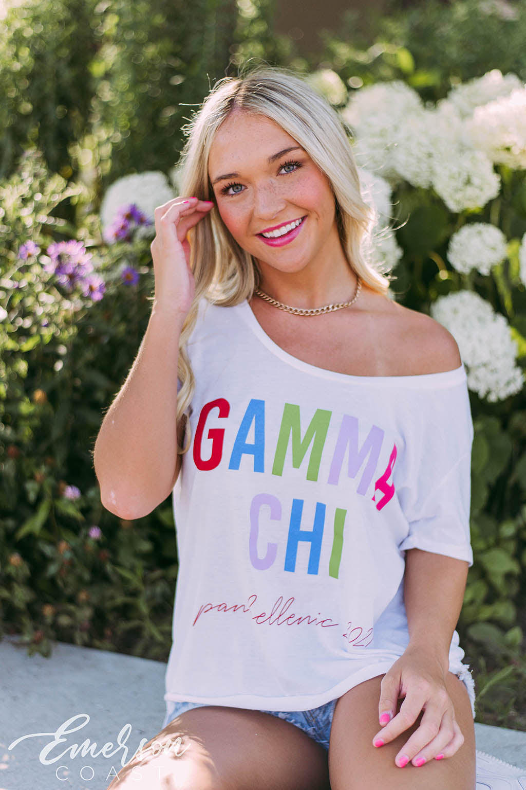 Gamma Chi Panhellenic Colorful Tee