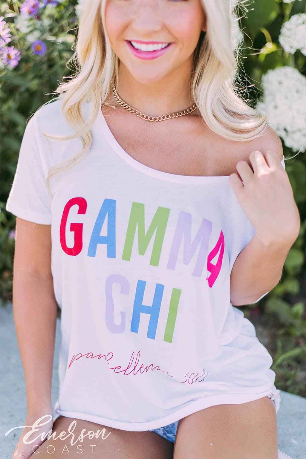 Gamma Chi Panhellenic Colorful Tee