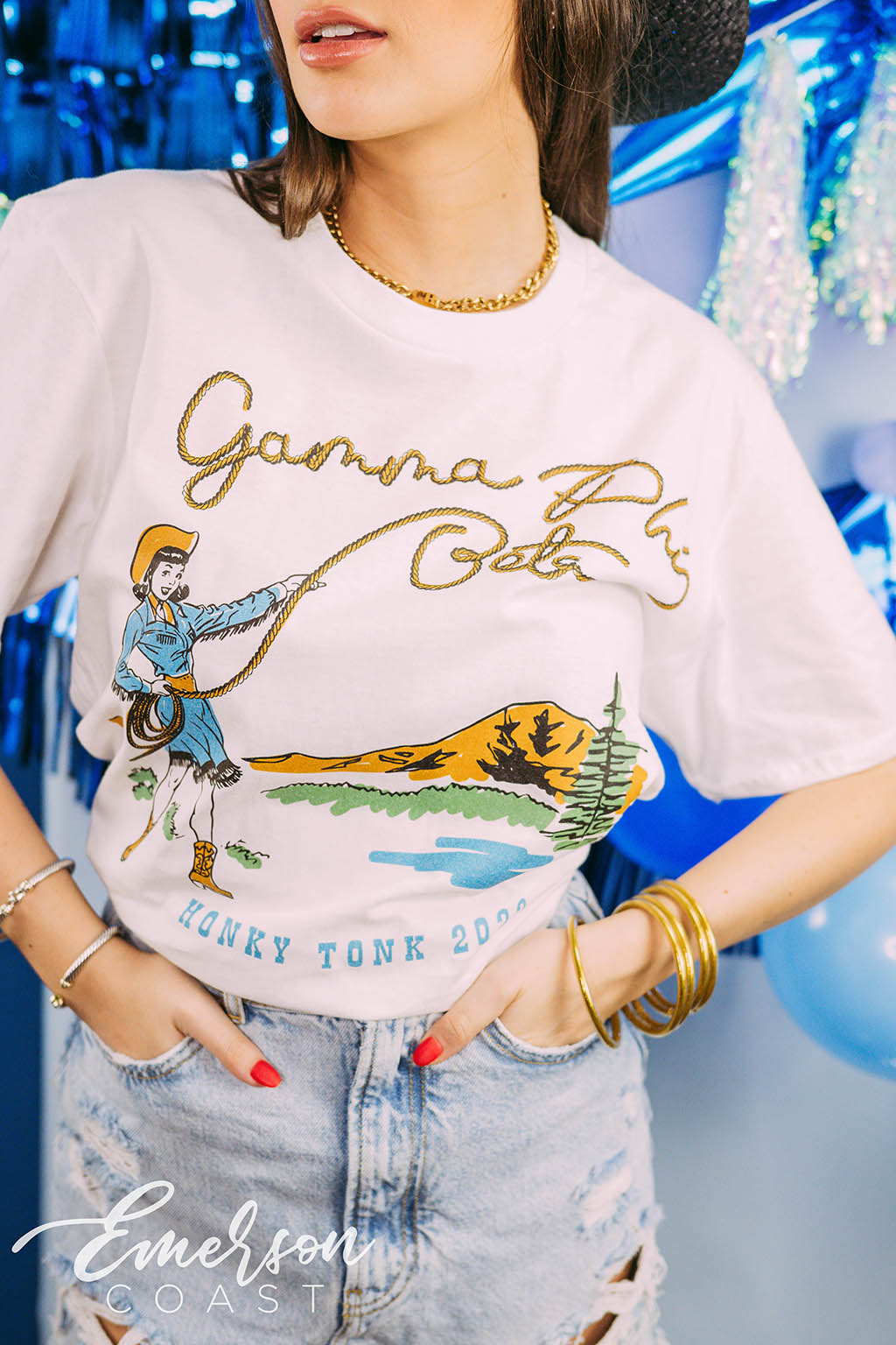 Gamma Phi Beta Honky Tonk Lasso Tee