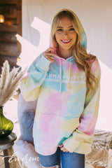 Gamma Phi Beta Tie Dye Corduroy Hoodie