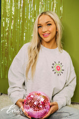 Gamma Phi Beta Philanthropy Building Strong Girls Floral Crewneck
