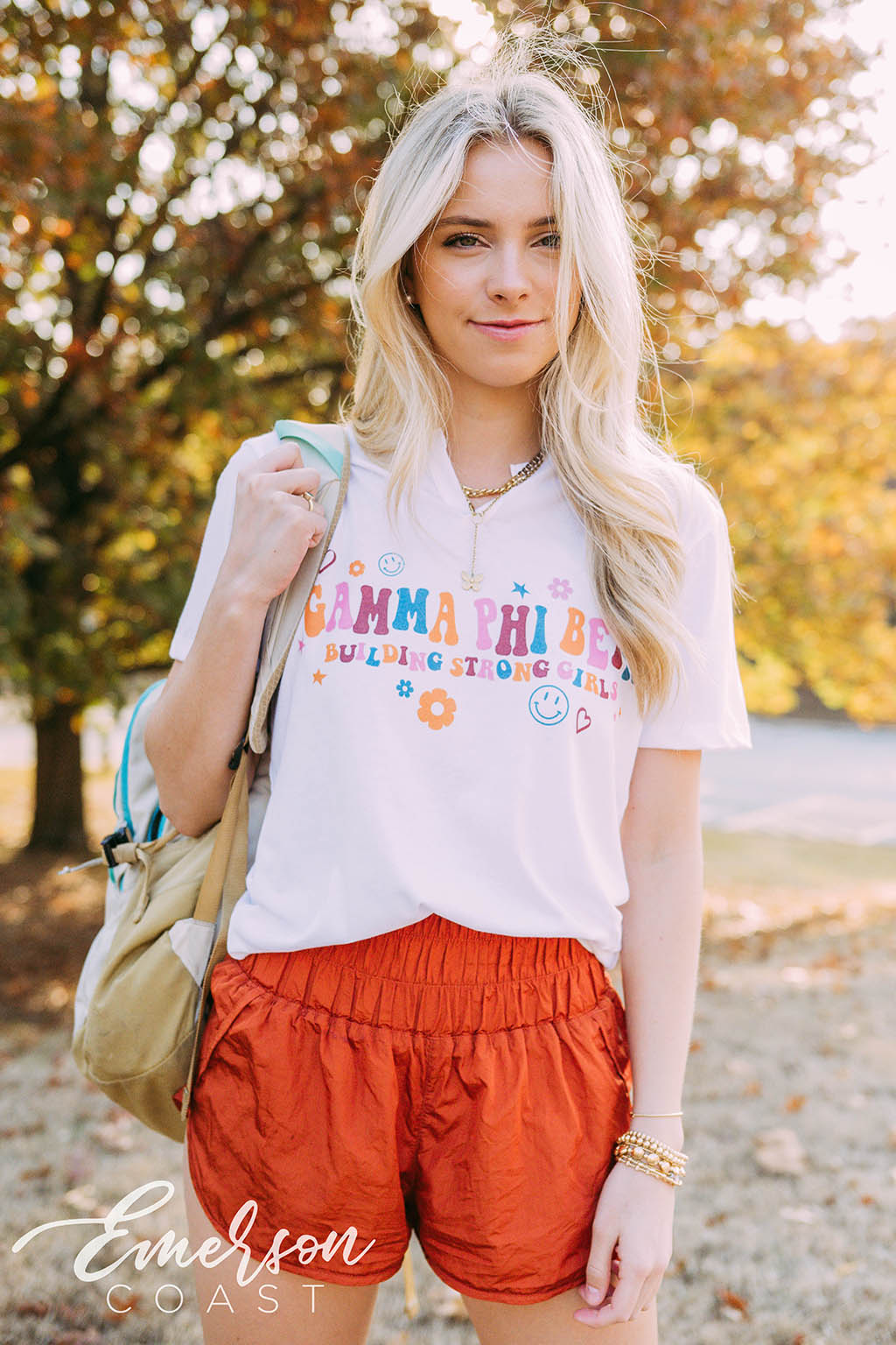 Gamma Phi Beta PR Doodle Notch Tee