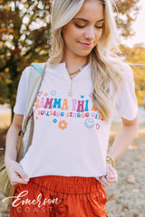 Gamma Phi Beta PR Doodle Notch Tee