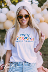 Gamma Phi Beta She is Strong/Determined/Brave Tshirt