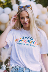Gamma Phi Beta She is Strong/Determined/Brave Tshirt