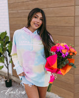Gamma Phi Beta Tie Dye Corded Hoodie