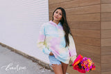 Gamma Phi Beta Tie Dye Corded Hoodie