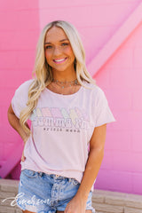 Gamma Phi Pastel Spirit Week Raw Edge Tee