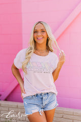 Gamma Phi Pastel Spirit Week Raw Edge Tee