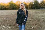 Gamma Phi Beta Distressed Star Hoodie