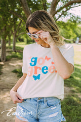 Go Greek Colorful Butterfly Tee
