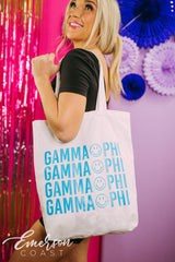 Gamma Phi PR Smiley Face Tote Bag