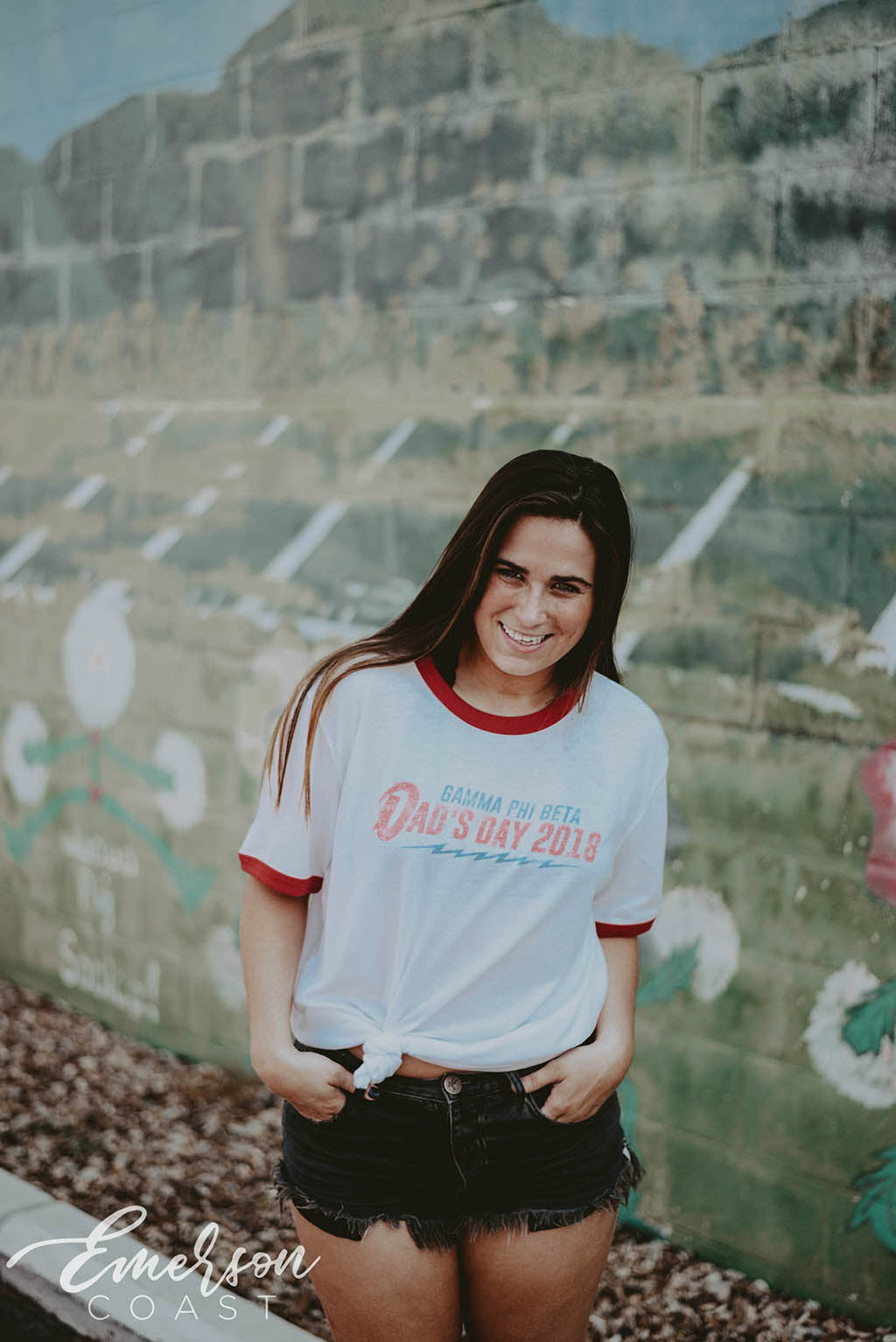 Gamma Phi Dad's Day Ringer Tshirt
