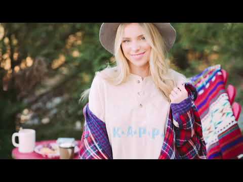 Delta Gamma Oatmeal Thermal Henley