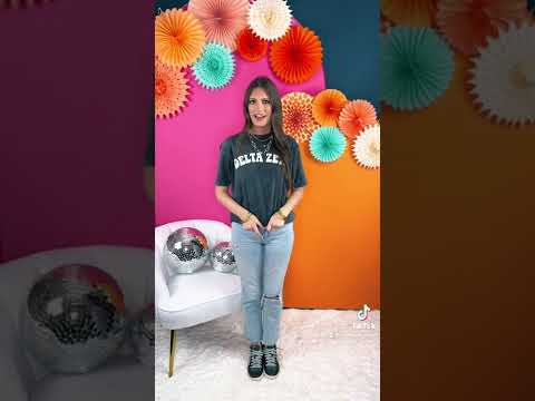 Delta Zeta Simple PR Mineral Wash Tee