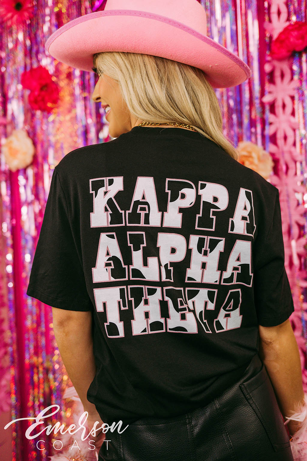 Kappa Alpha Theta Bid Day Western Themed Henley Tee