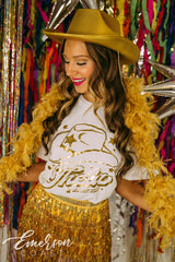 Kappa Alpha Theta Gold Foil Bid Day Tee