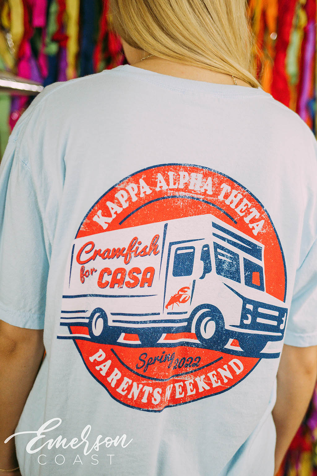 Kappa Alpha Theta Crawfish For Casa Tee