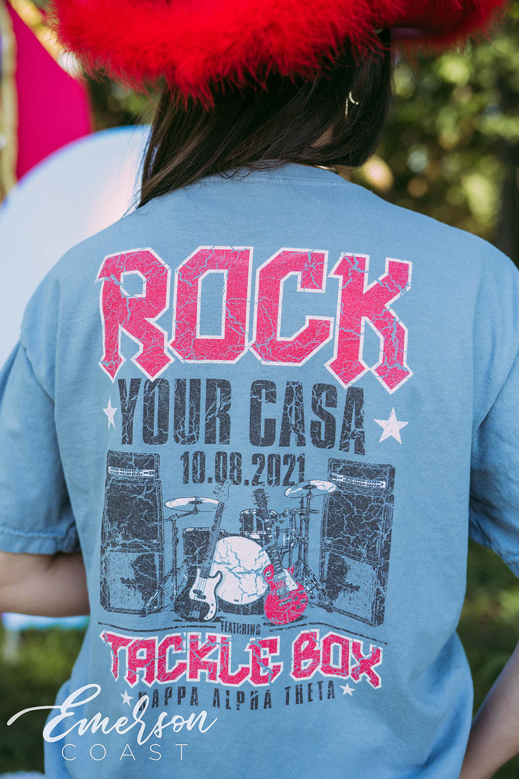 Kappa Alpha Theta Rock Your Casa Band Tee