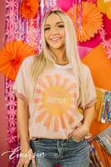 Kappa Alpha Theta Recruitment Sunshine Colorblock Ringer