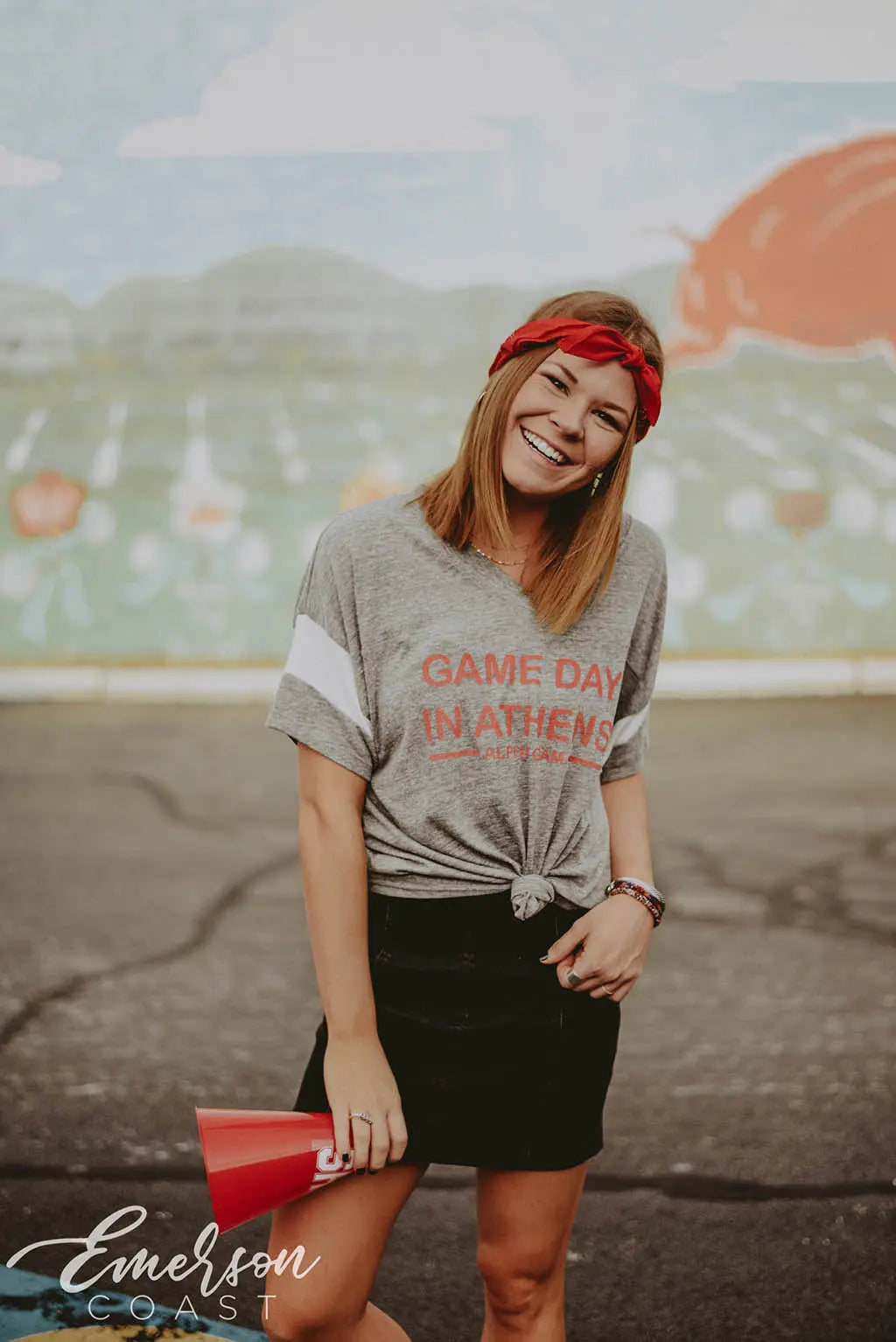 Alpha Gam Game Day Football Tee
