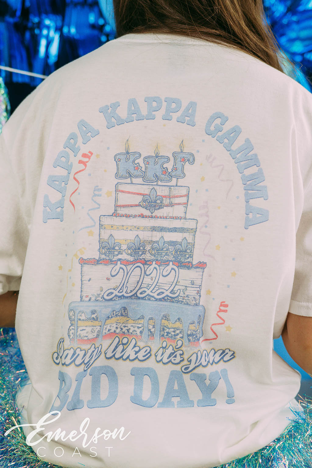 Kappa Kappa Gamma Bid Day Birthday Party Tee Emerson Coast
