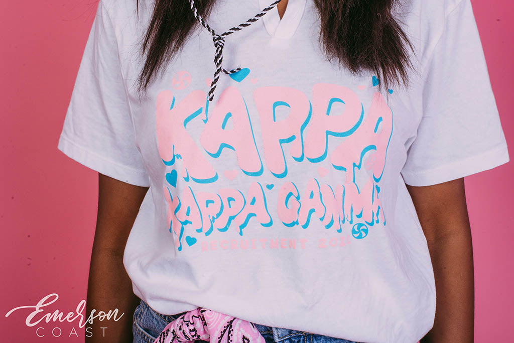 Kappa Kappa Gamma Candy Bid Day Notch Tee