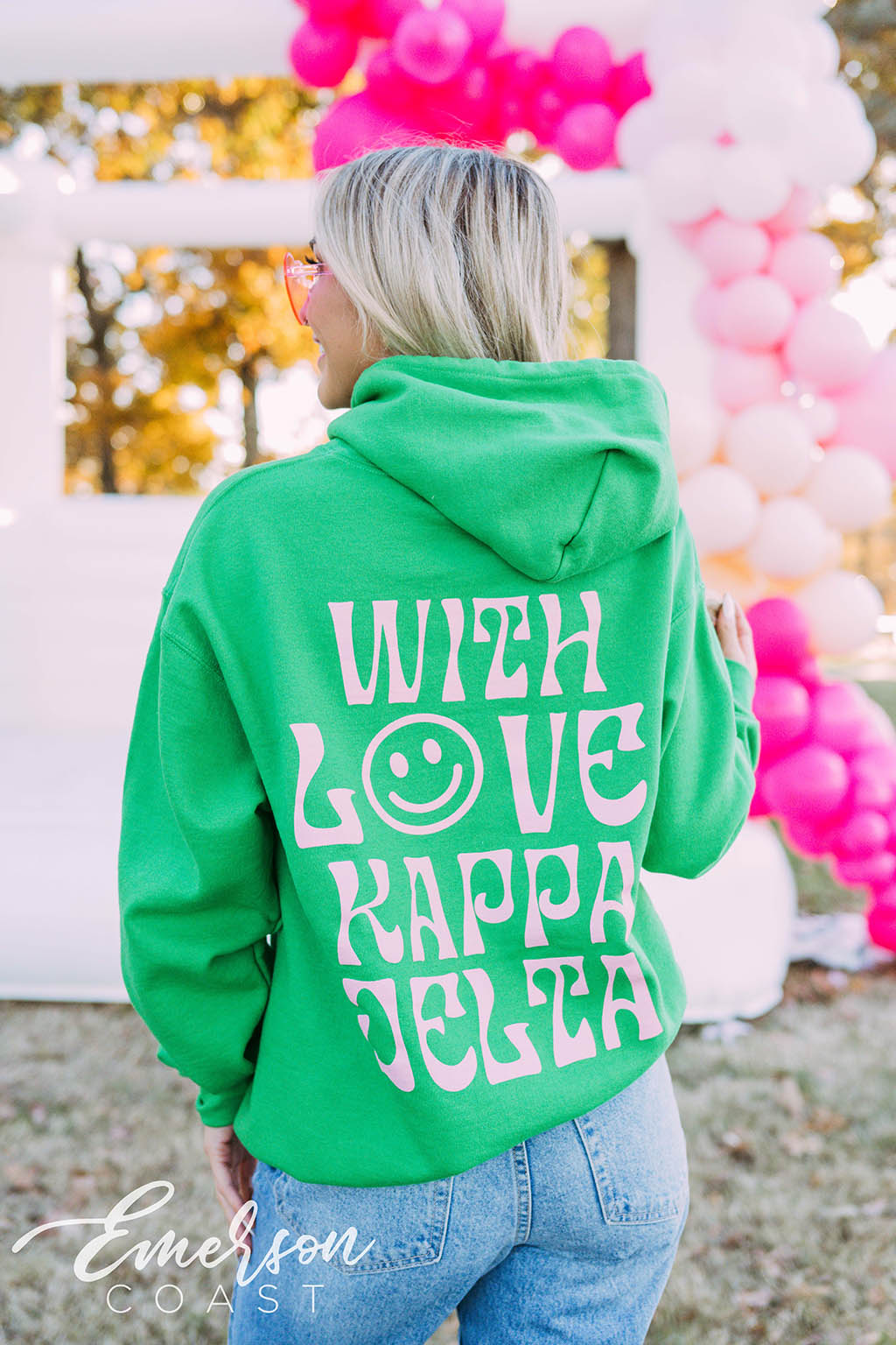 Kappa Delta PR With Love Smiley Face Hoodie