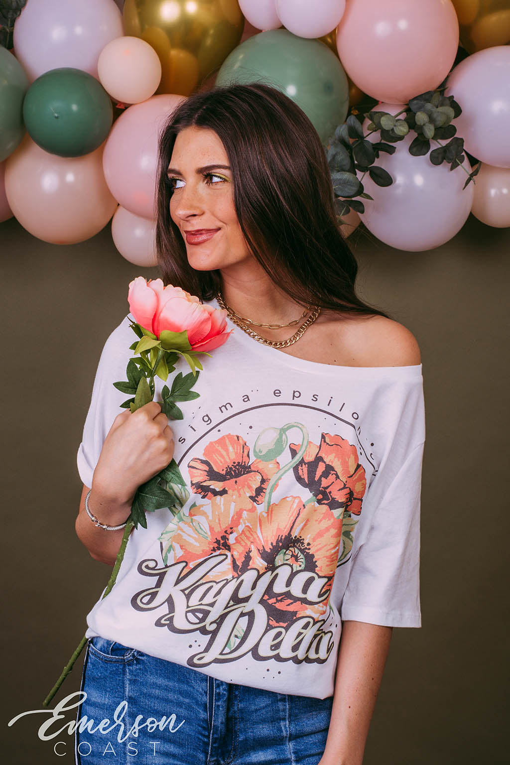 Kappa Delta Boho Floral Recruitment Shirt
