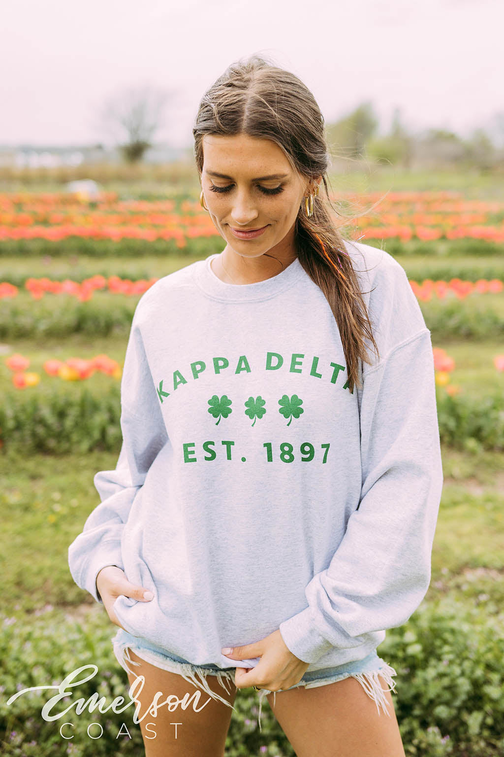 Kappa Delta Shamrocks Crewneck
