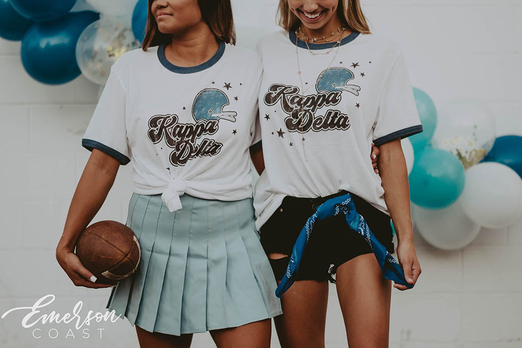 Kappa Delta Retro Game Day Ringer Tee