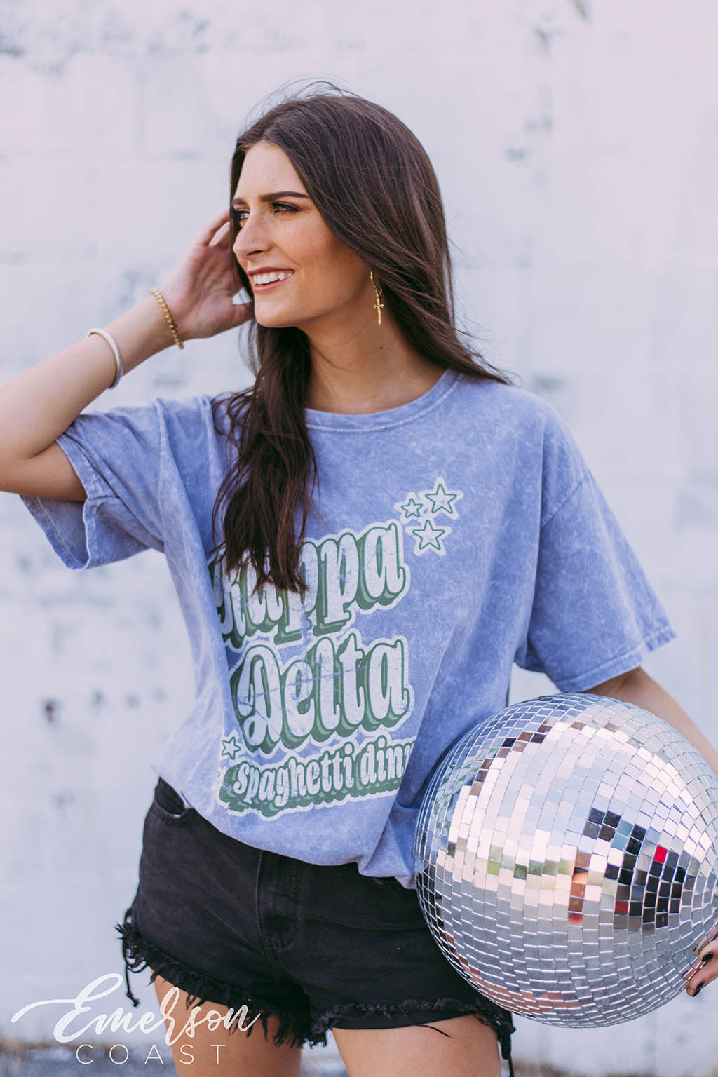 Kappa Delta Spaghetti Dinner Mineral Wash Tee