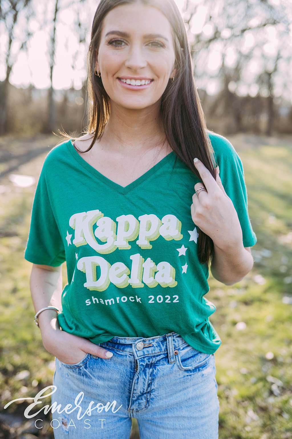 Kappa Delta Spaghetti Dinner Slouchy Vneck