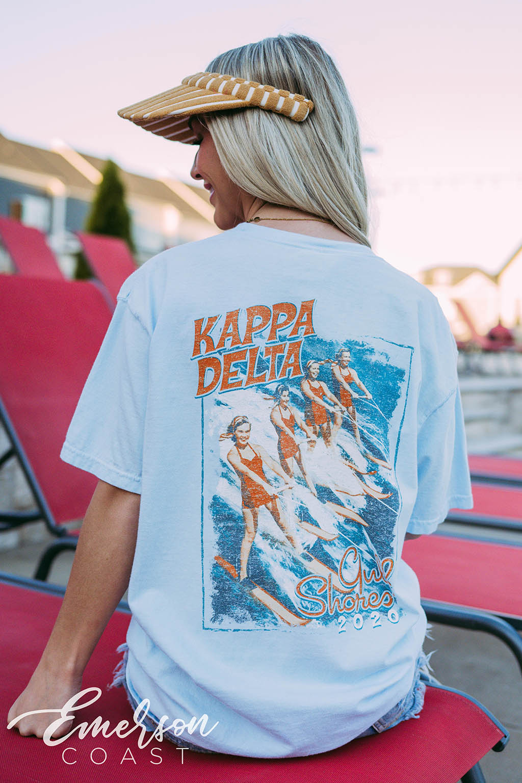 Kappa Delta Gulf Shores Water Skiing Tee