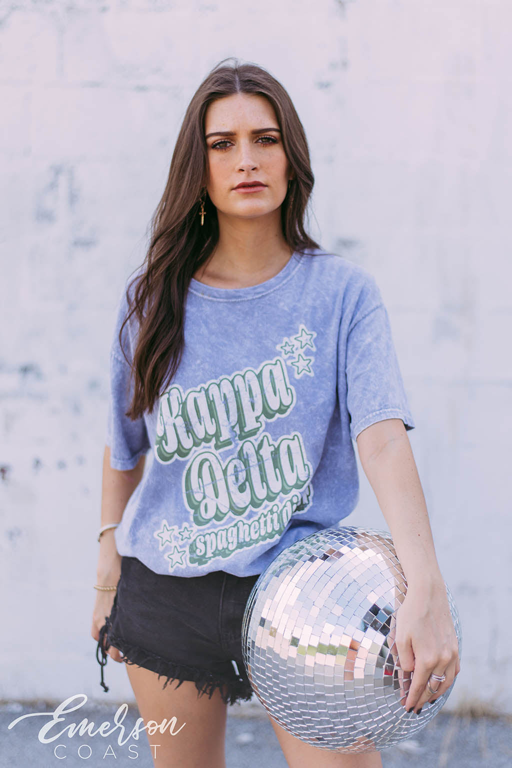 Kappa Delta Spaghetti Dinner Mineral Wash Tee