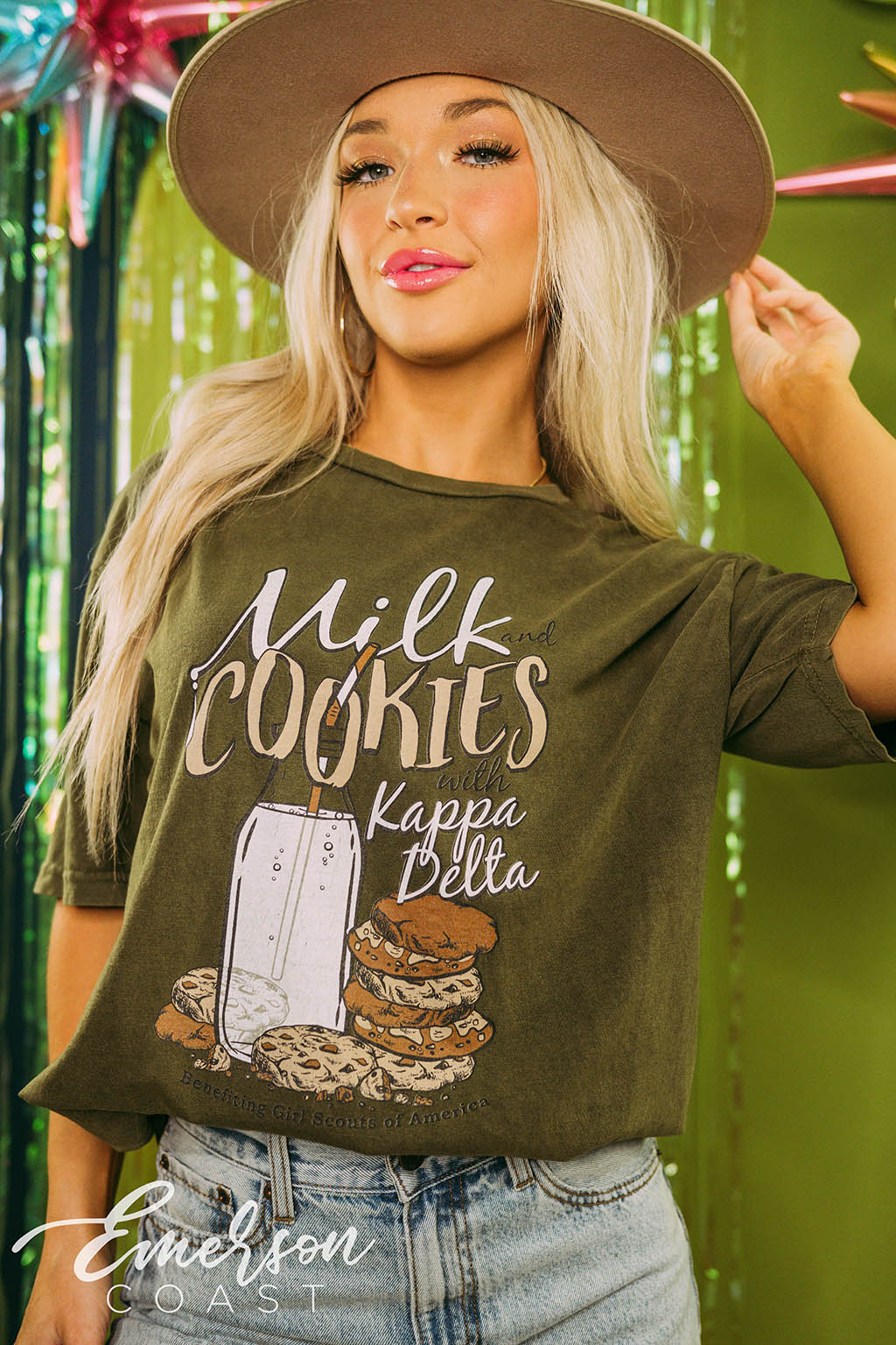 Kappa Delta Philanthropy Milk and Cookies Tee