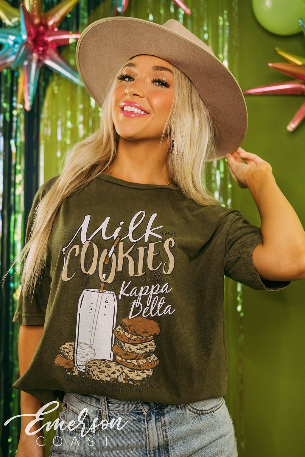 Kappa Delta Philanthropy Milk and Cookies Tee