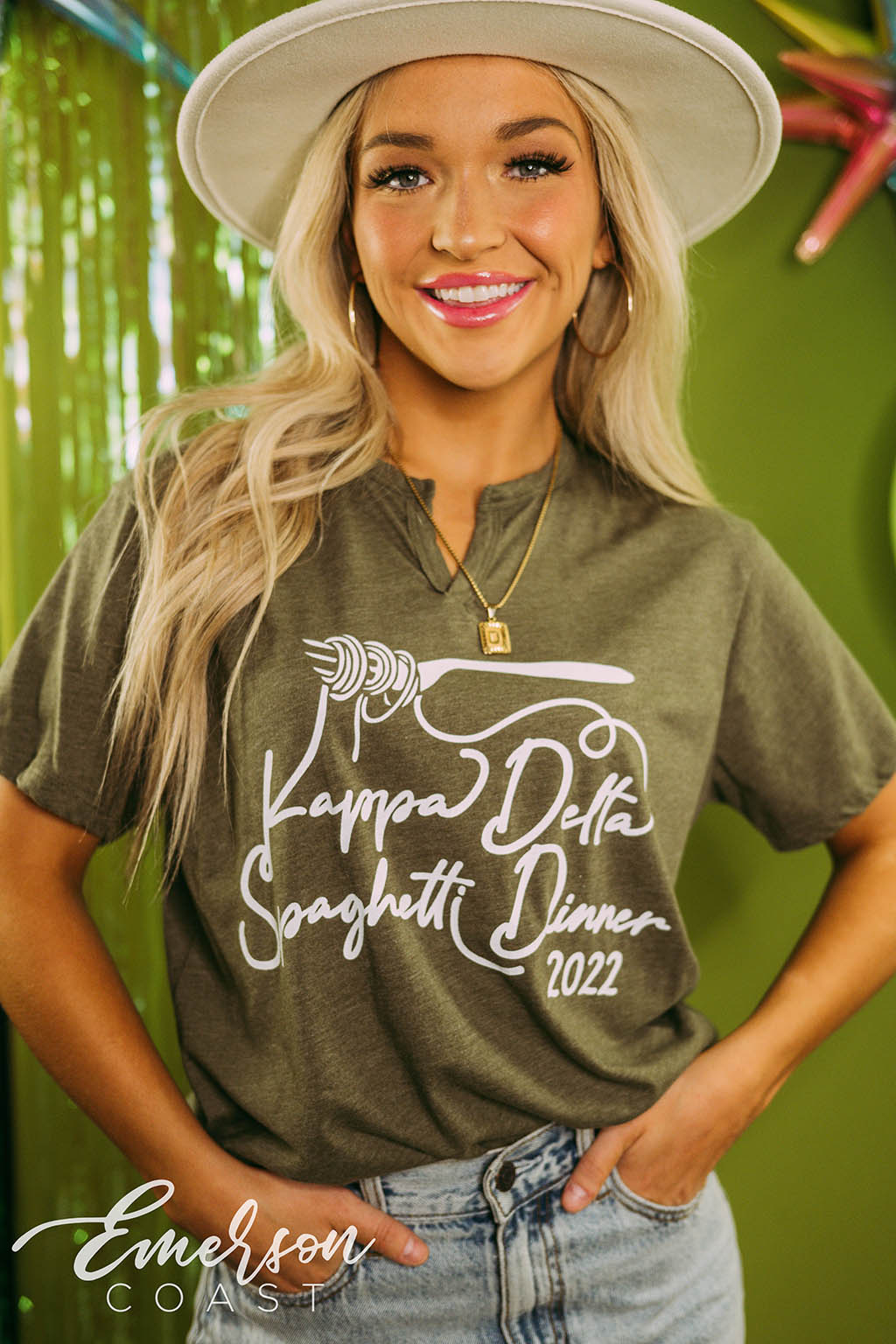 Kappa Delta Philanthropy Spaghetti Dinner Notch Tee