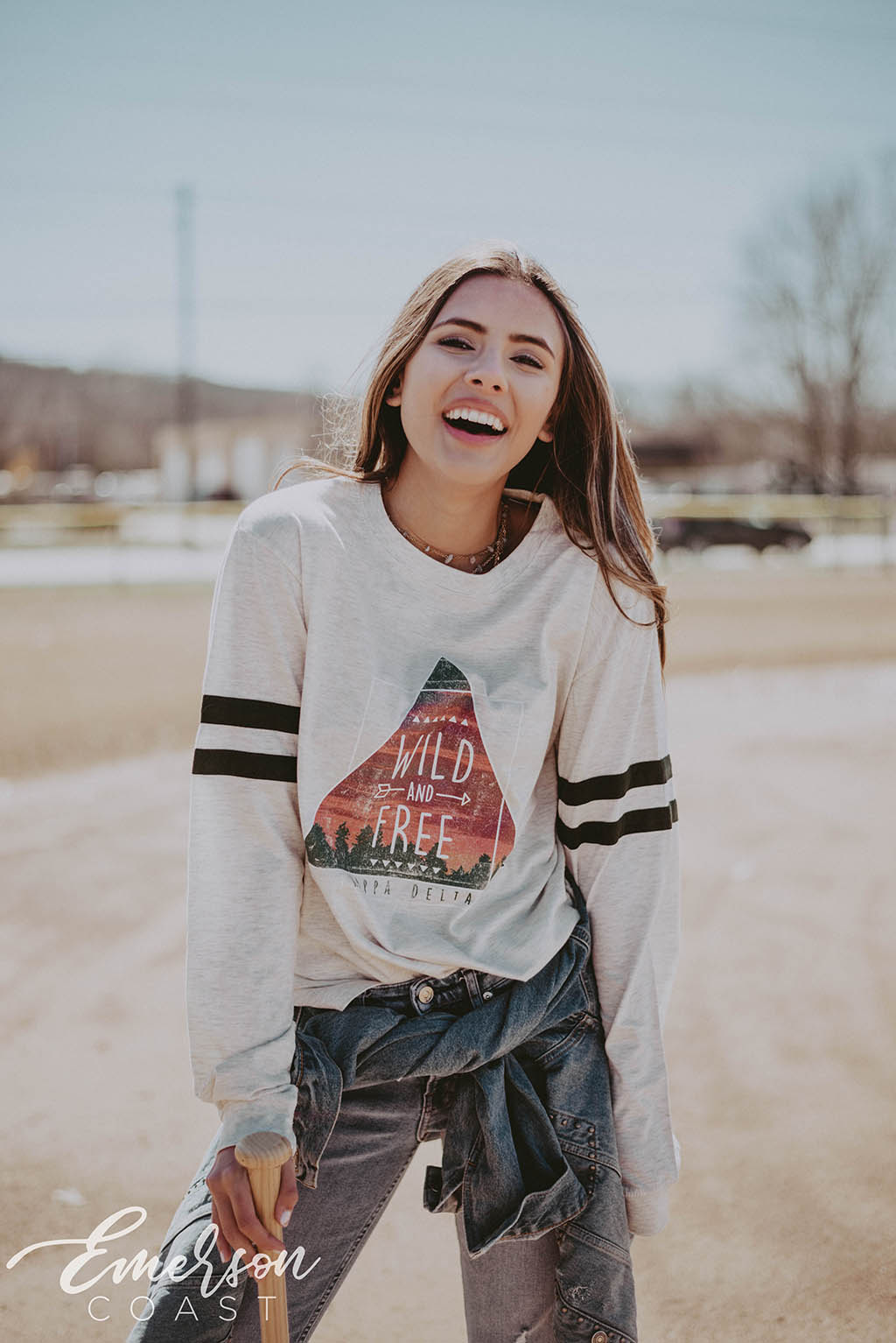 KD Wild And Free Stripe Tshirt