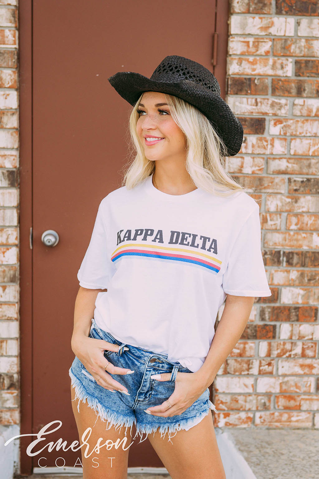 Kappa Delta PR Colorful Stripe Tee