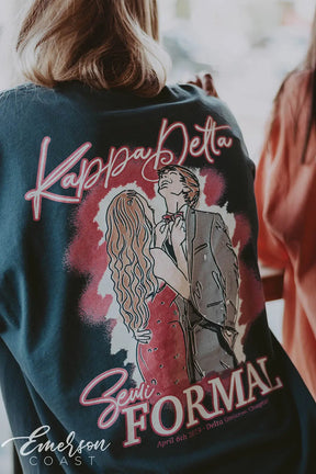 Kappa Delta Semi Formal Navy Tee