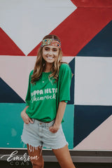 KD Shamrock Green Henley Tee