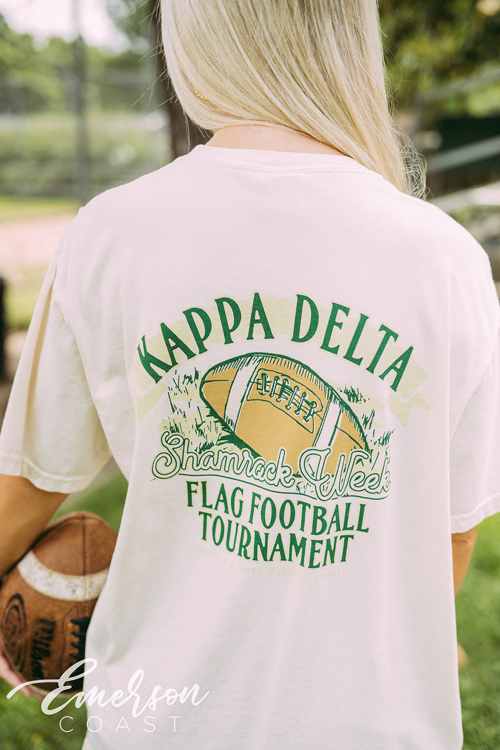 Kappa Delta Shamrock Week Flag Football Tee