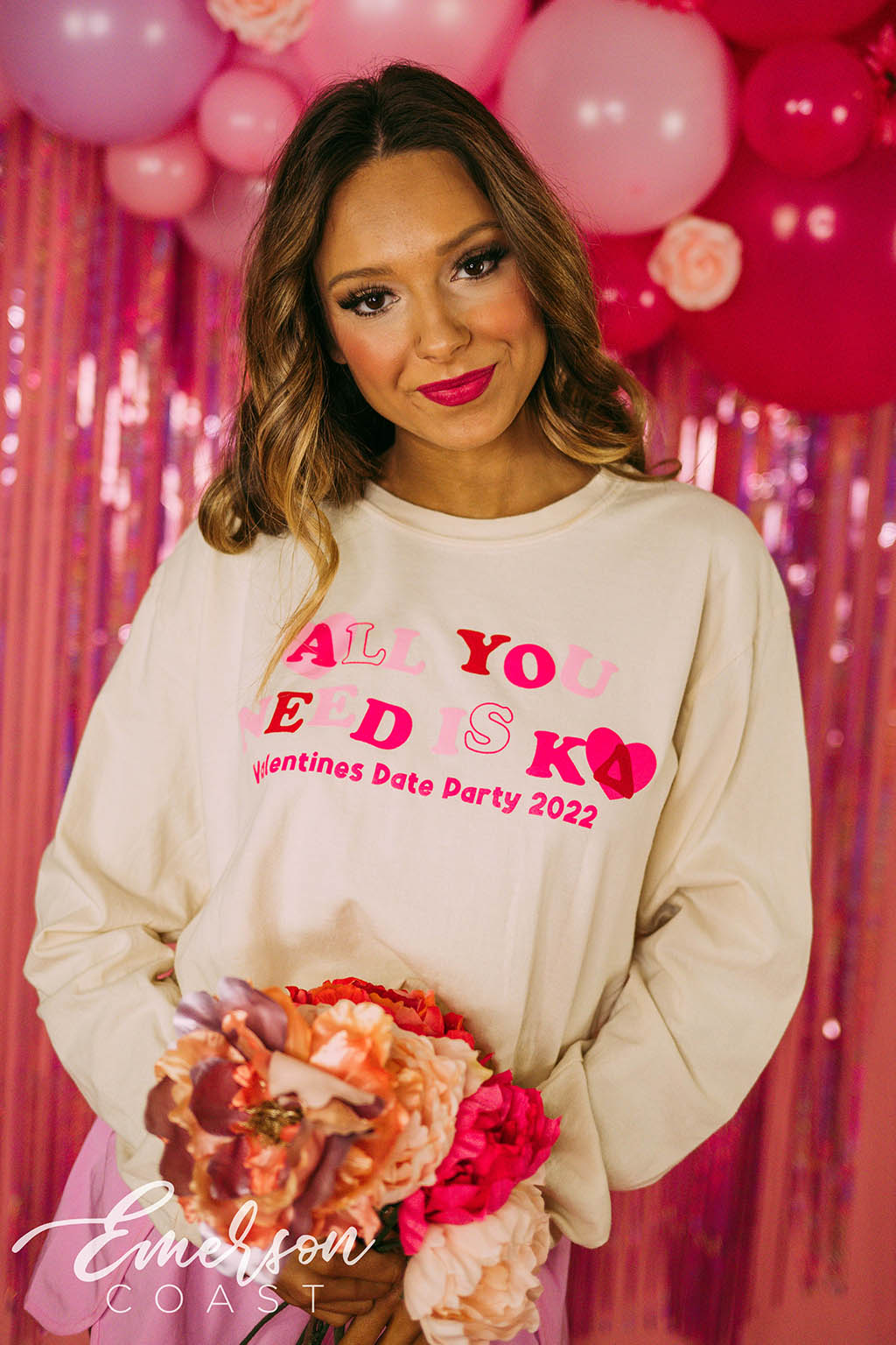 Kappa Delta Valentines Date Party Long Sleeve Tee