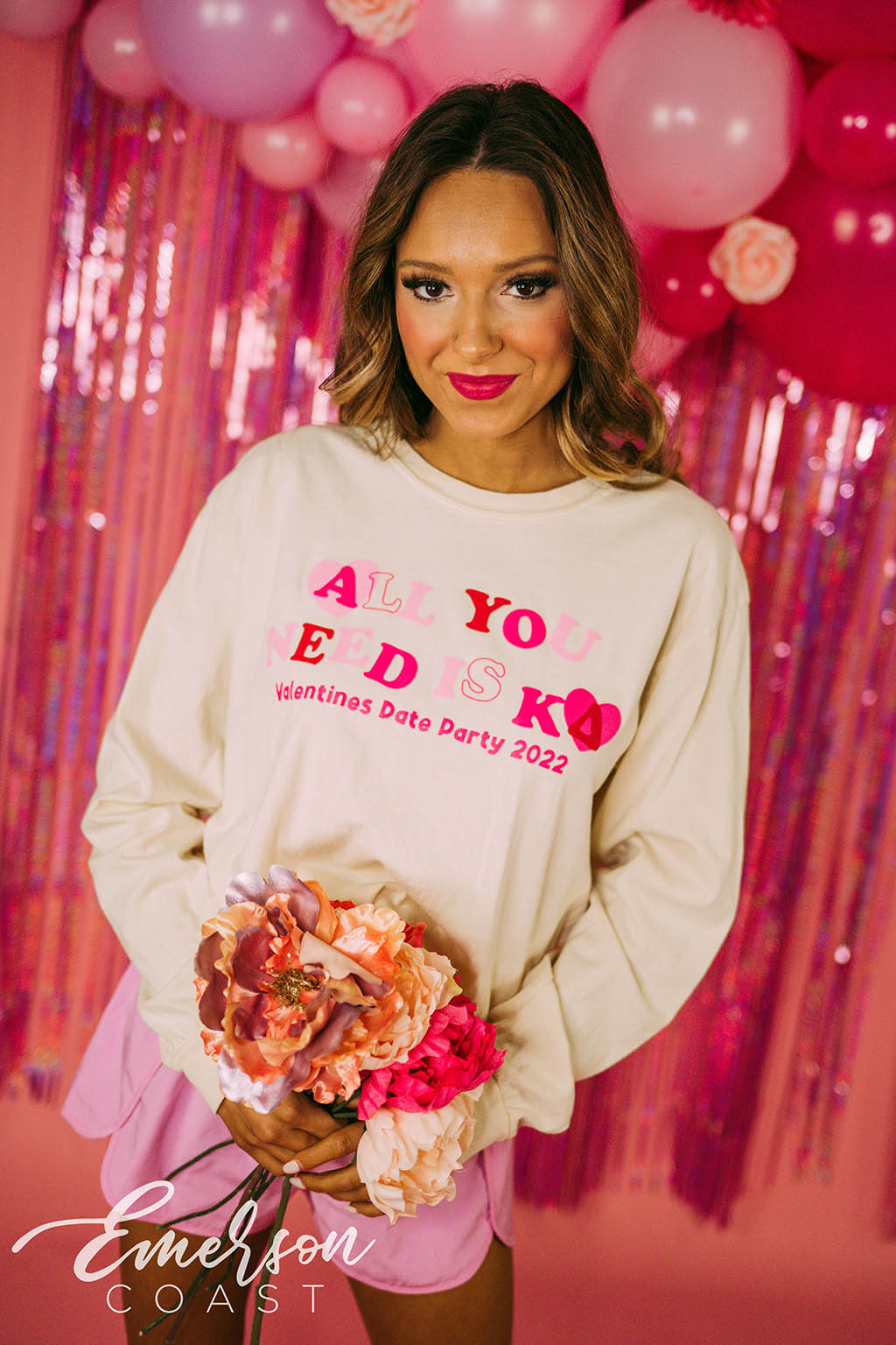 Kappa Delta Valentines Date Party Long Sleeve Tee