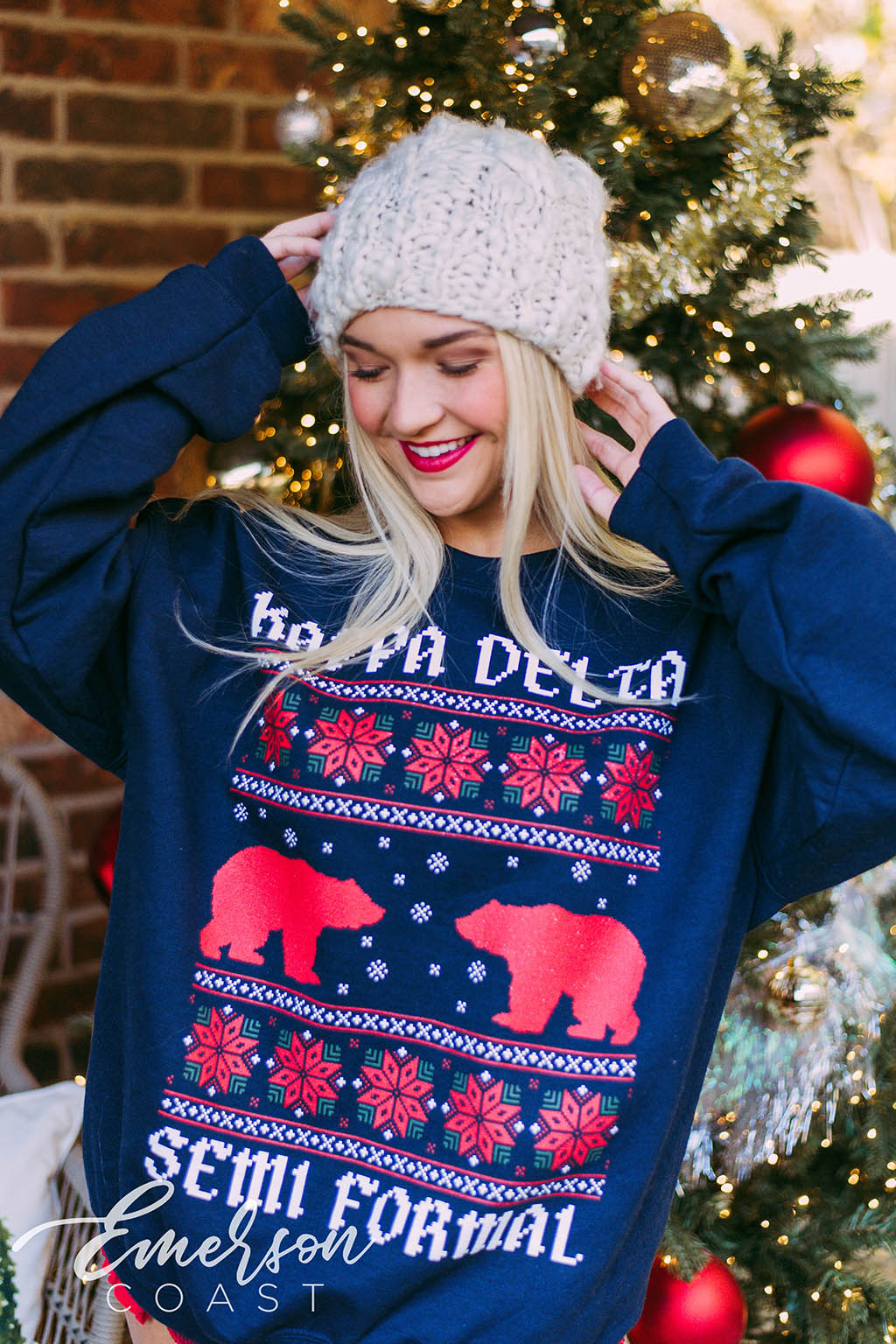 Kappa Delta Semi Formal Christmas Sweatshirt