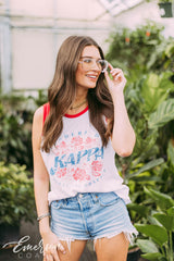 Kappa Kappa Gamma Vintage Sleeveless Founder's Day Ringer