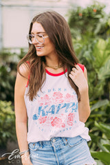 Kappa Kappa Gamma Vintage Sleeveless Founder's Day Ringer