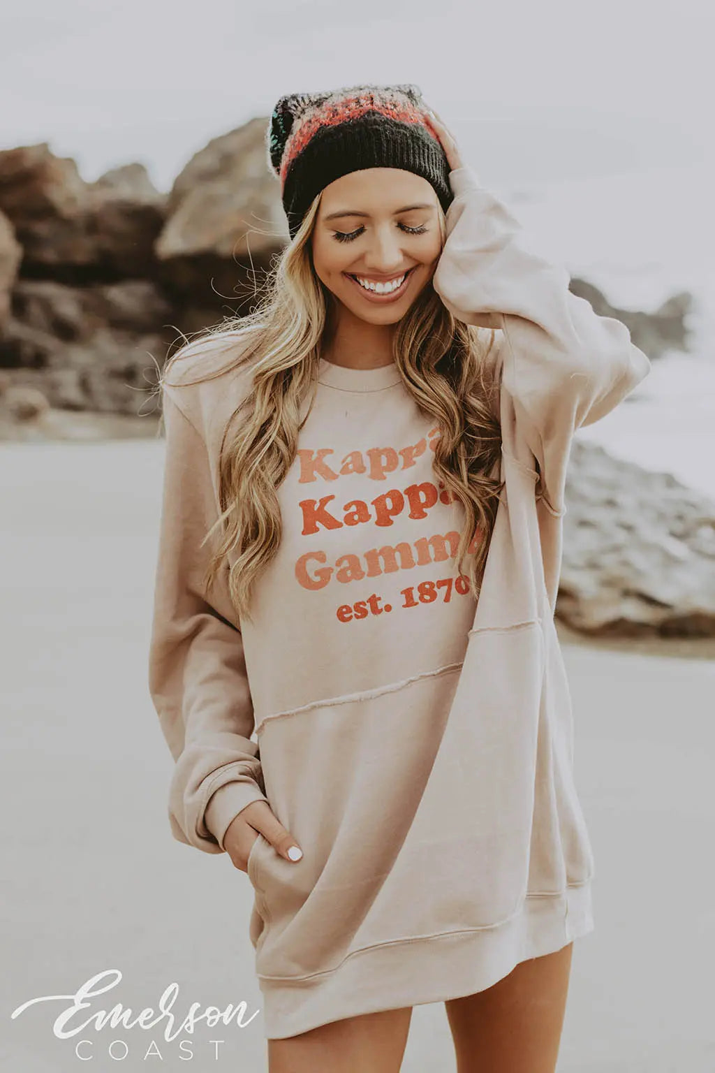 Kappa Kappa Gamma PR Raw Edge Sweatshirt